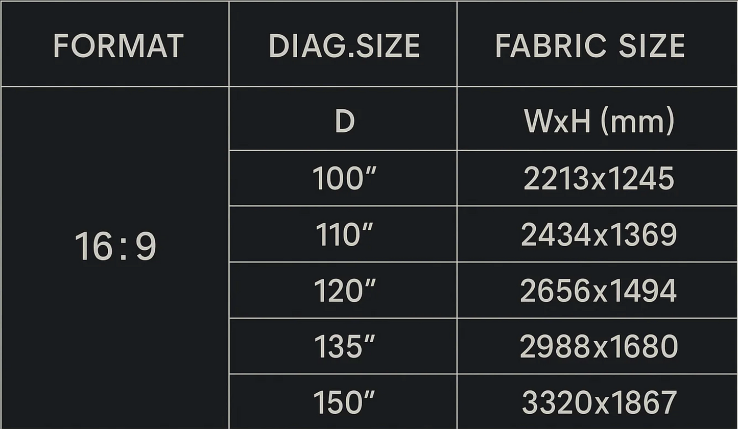 SL High Gain Fabric — 8K gotowa, do 300 lux, trwała konstrukcja odporna na warunki | SounDemo