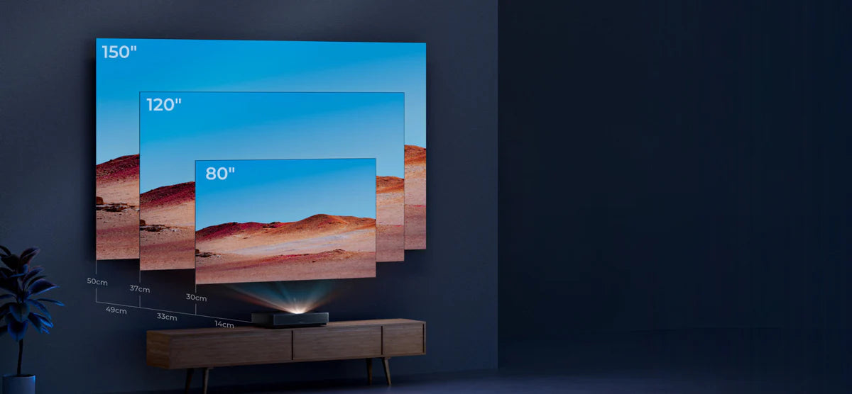 Projektor Formovie Cinema Edge 4K UST Laser z Google TV i Netflixem
