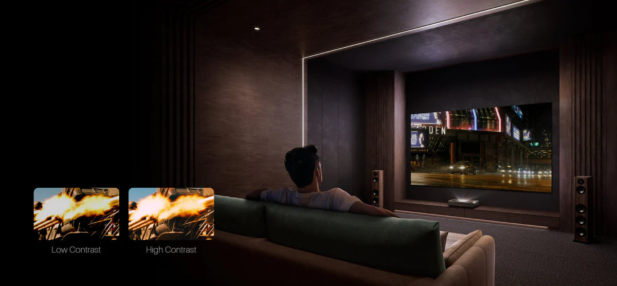 Projektor Formovie Cinema Edge 4K UST Laser z Google TV i Netflixem