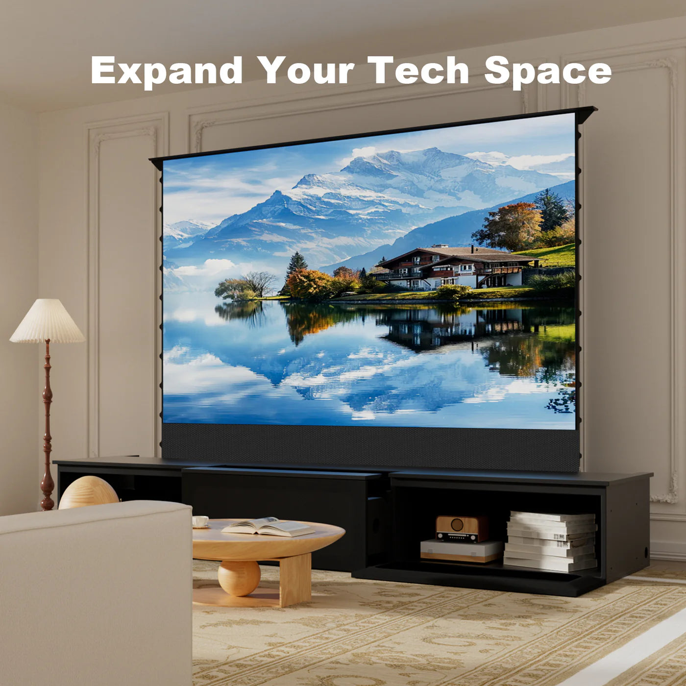 Shore ROLATV Flat Pack - Szafka RTV pod UST i Ekran 100" | SounDemo