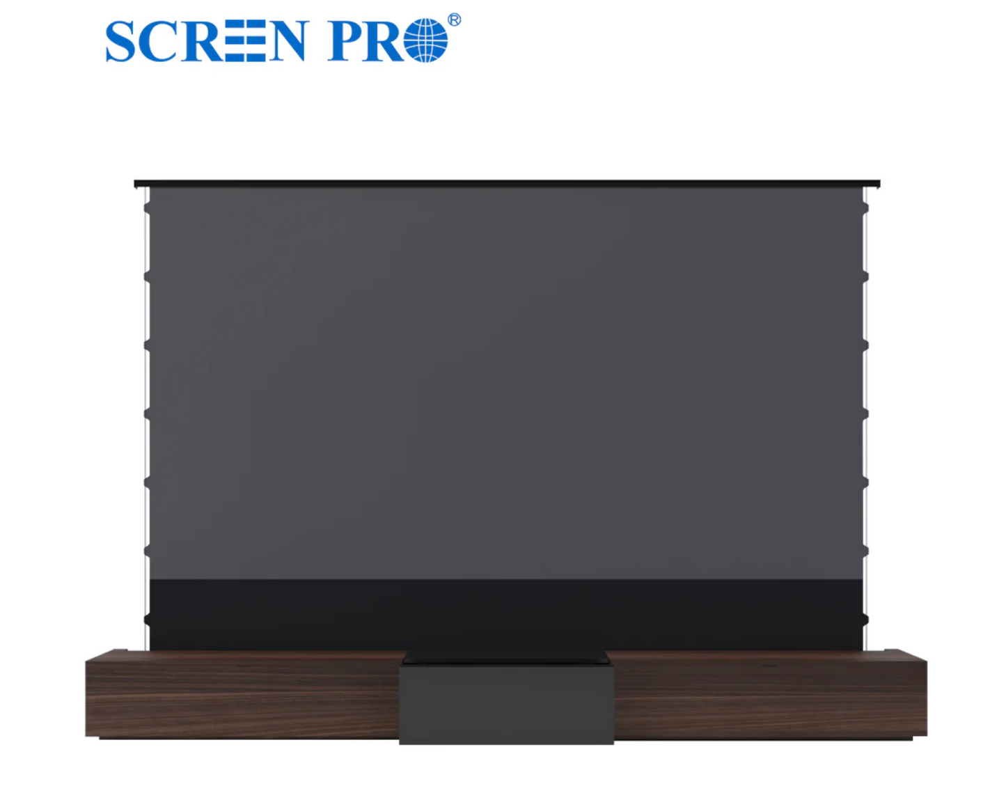 Zestaw Laser TV SCREENPRO SD — ekran wysunięty z szafki mediowej | SounDemo