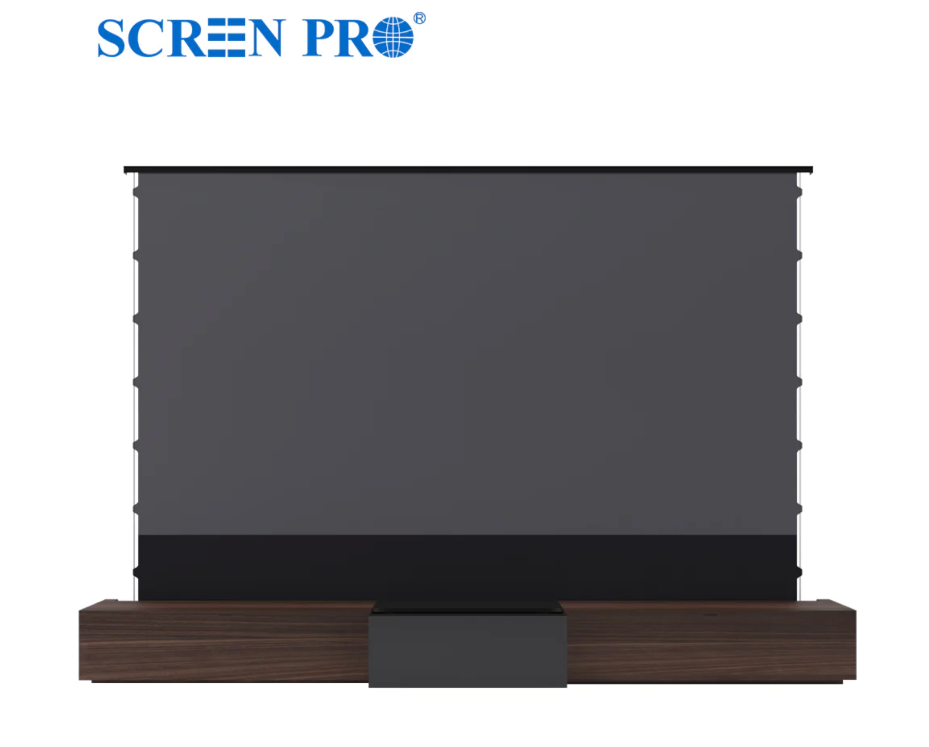 Zestaw Laser TV SCREENPRO SD — ekran wysunięty z szafki mediowej | SounDemo