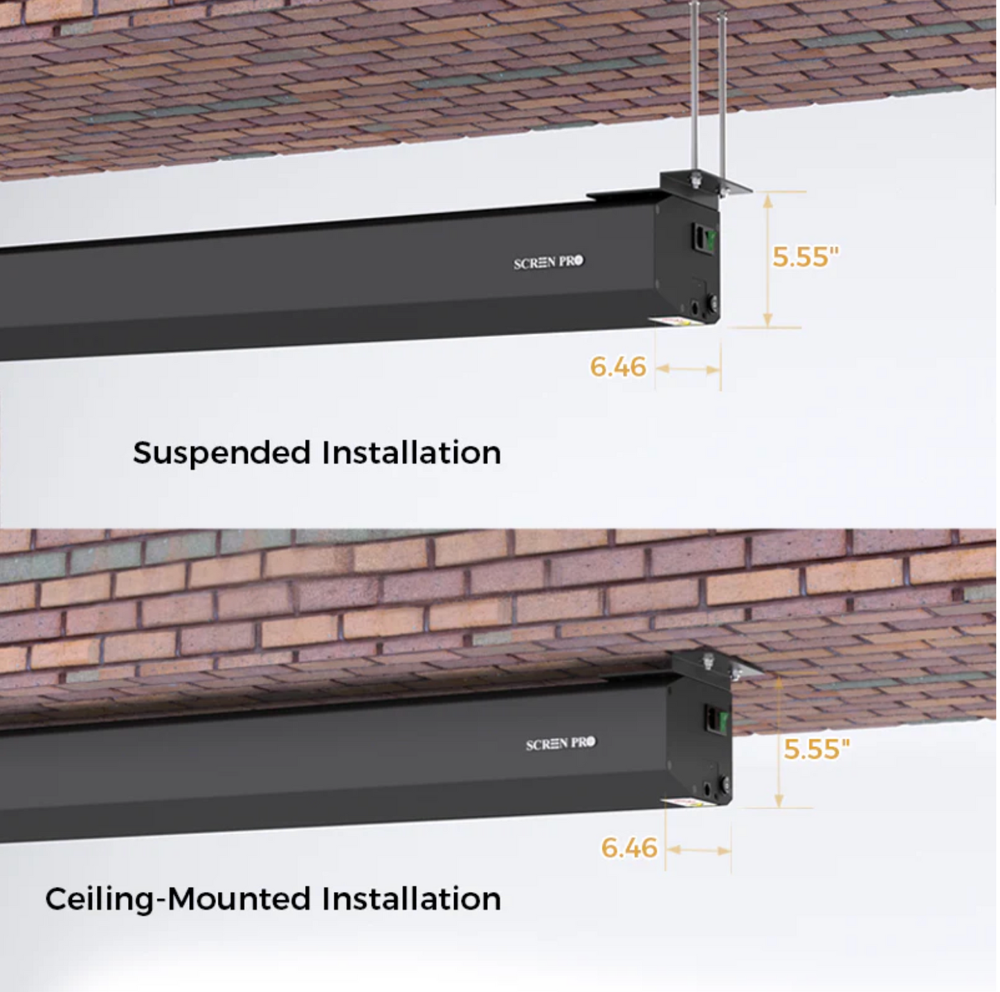 ZeroWave AW ekran elektryczny UST — obudowa aluminiowa czarna | SounDemo