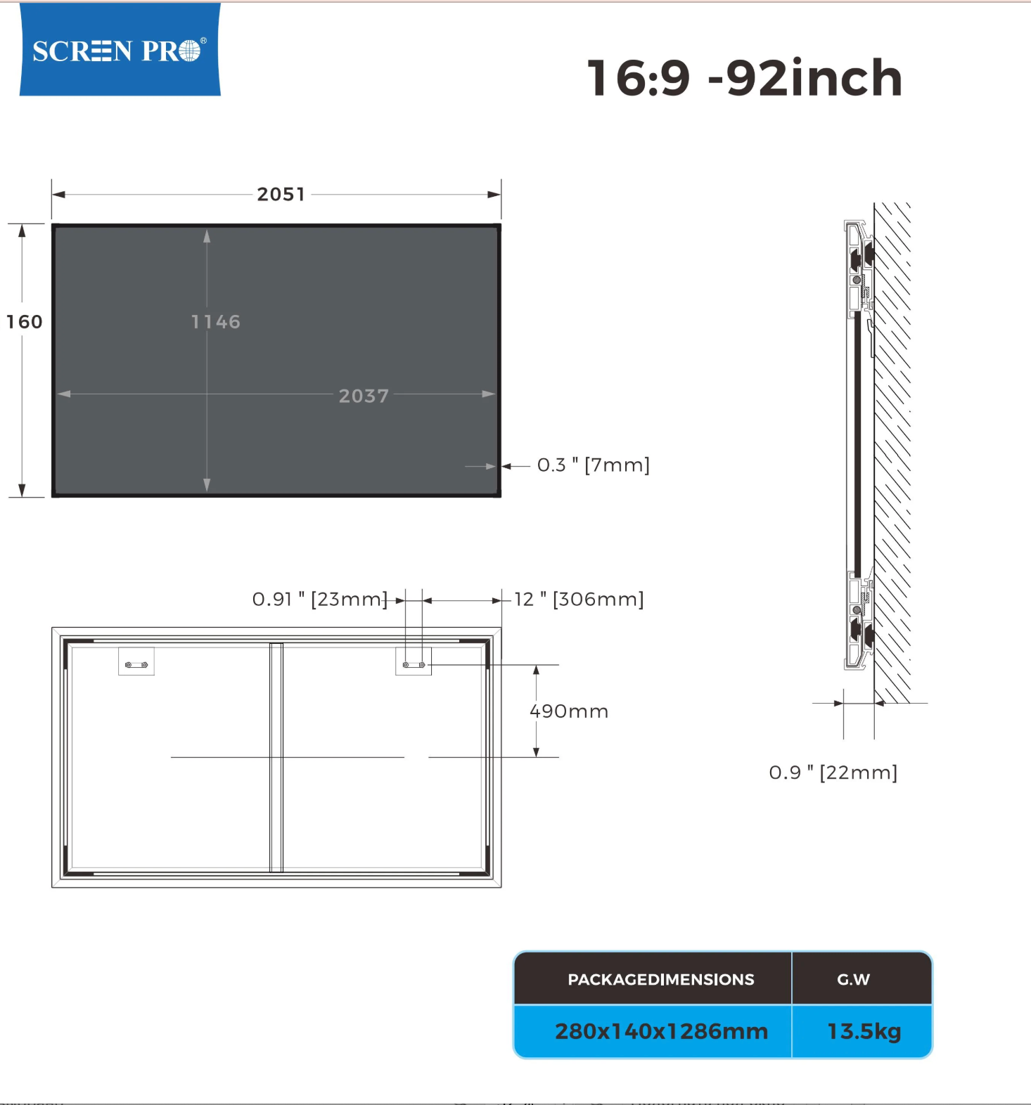 7mm Frame ALR Screen AZ — detal ultracienka ramka 7mm aluminium czarna | SounDemo