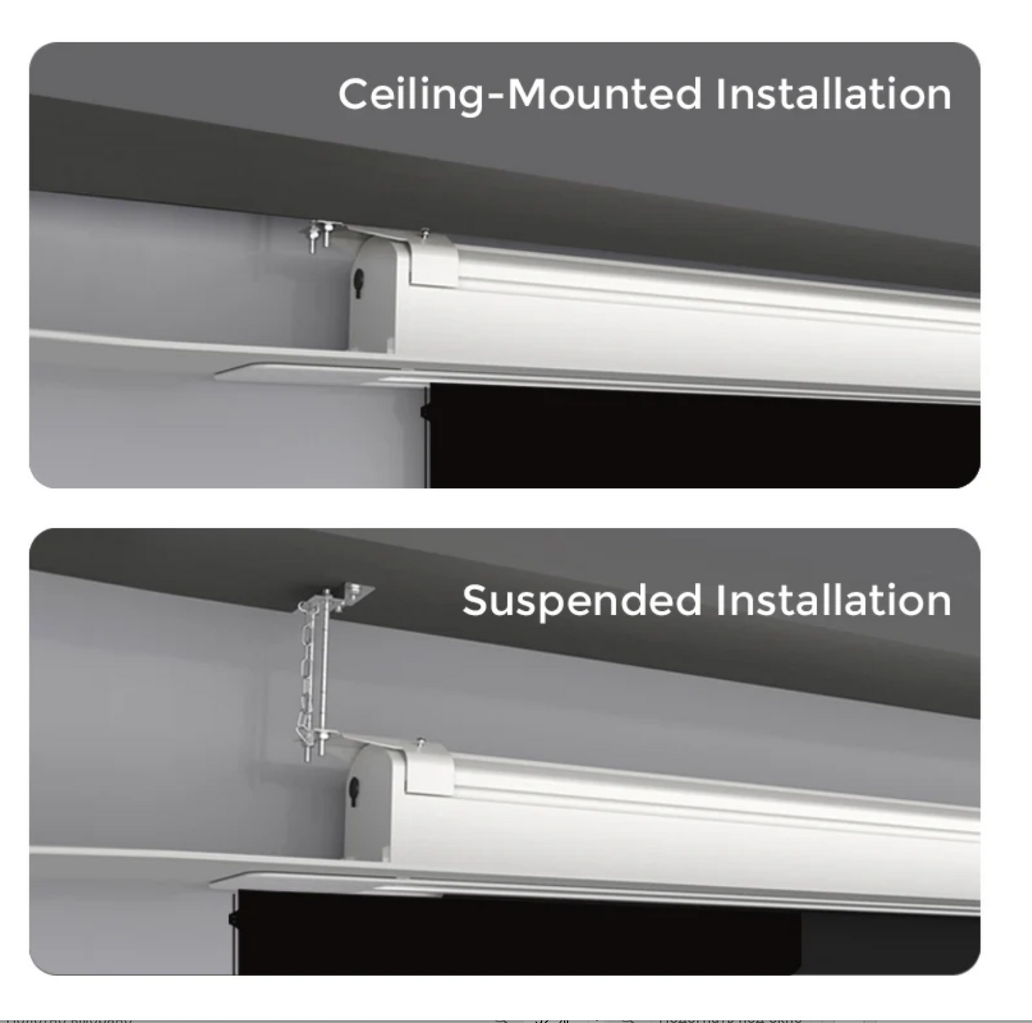 In-Ceiling ALR Screen AI — cichy silnik elektryczny, sterowanie pilotem | SounDemo