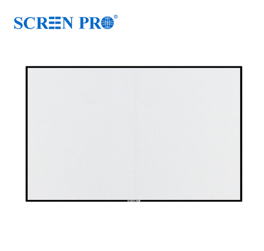 FZ Series 7mm Thin-Bezel Woven Acoustic Transparent Frame Screen — widok frontowy | SounDemo