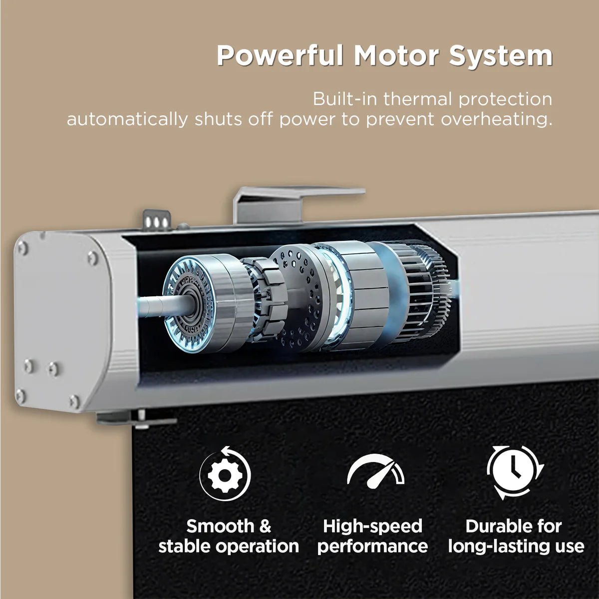 Motorized CLR Drop Down Ultra Short Throw Screen Lenticular | SounDemo