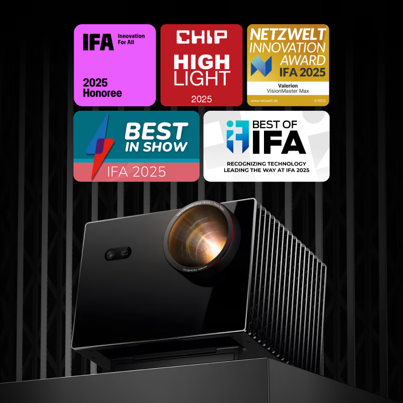 Projektor Valerion VisionMaster MAX - 4K DLP Dolby Vision IMAX Enhanced | SounDemo