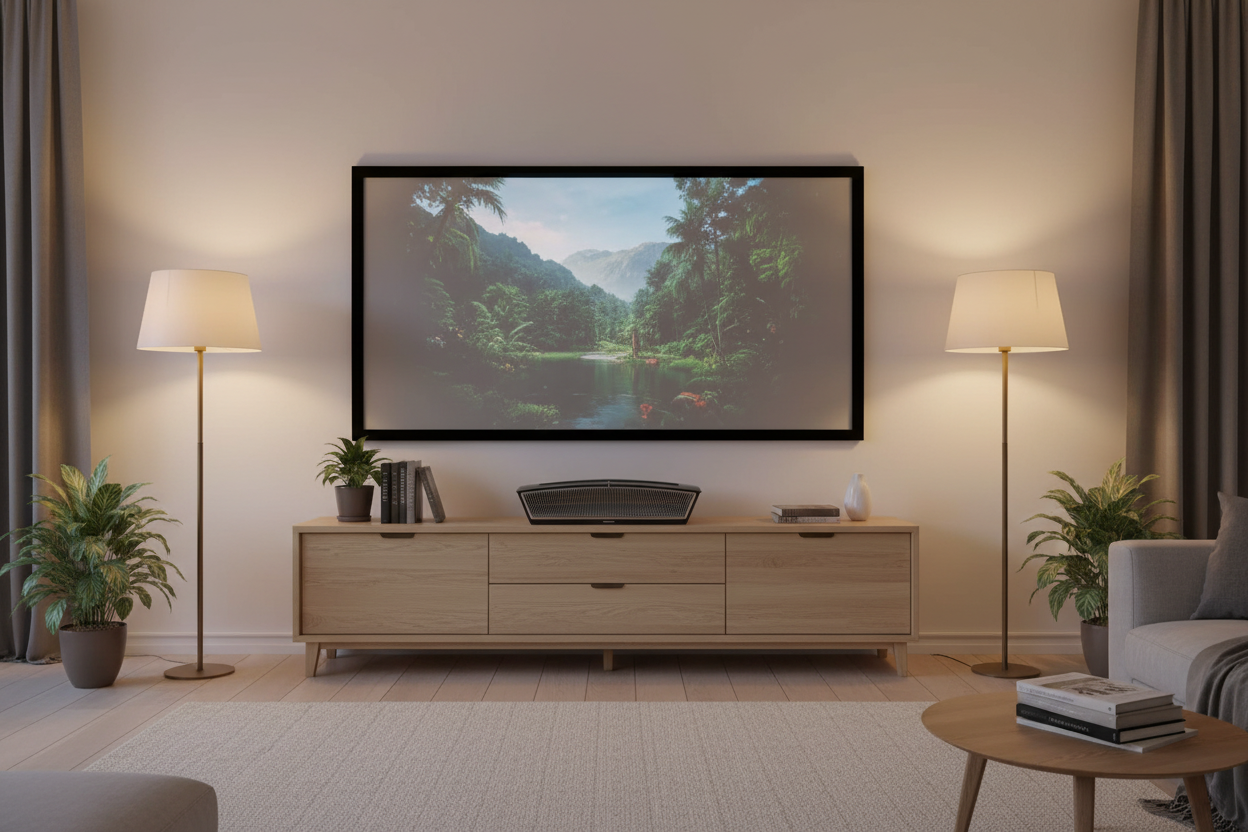 CASIRIS H6 na szafce Shore ROLATV w skandynawskim salonie