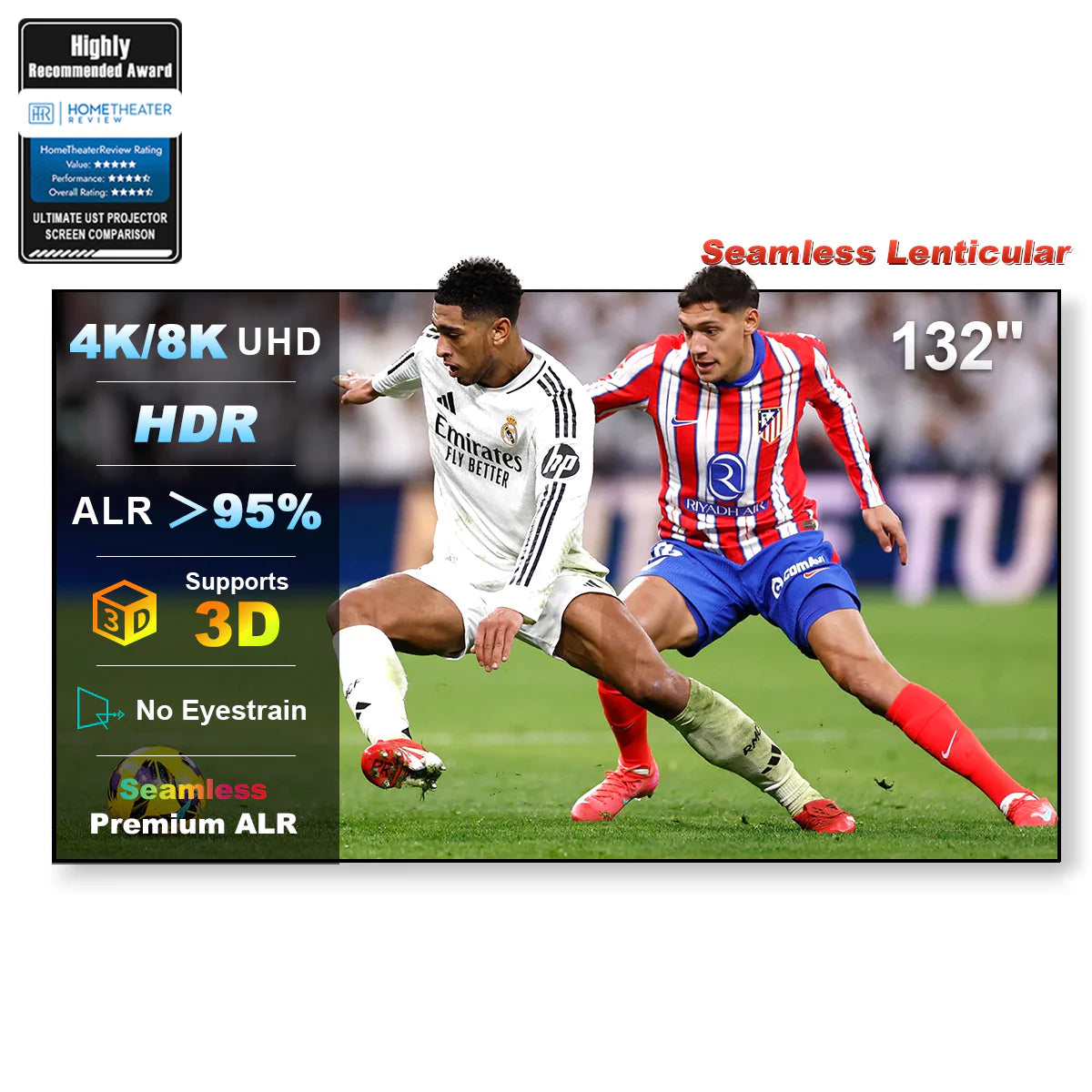 CLR Seamless Fixed Frame Ultra Short Throw Screen | SounDemo