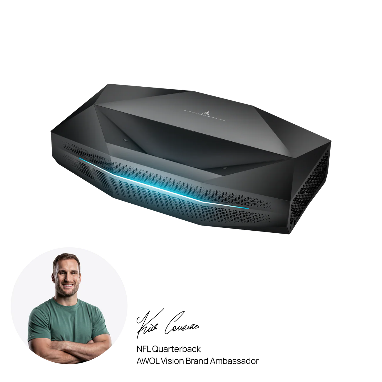 Aetherion Pro RGB Laser UST Projector — AWOL Vision projektor laserowy widok frontowy | SounDemo