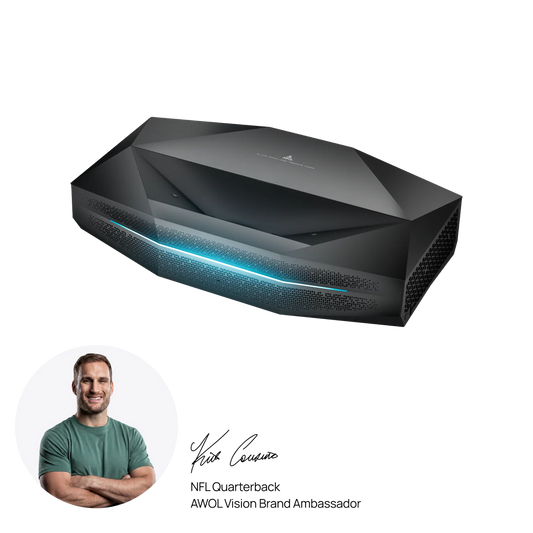 Aetherion Pro RGB Laser UST Projector — AWOL Vision projektor laserowy widok frontowy | SounDemo