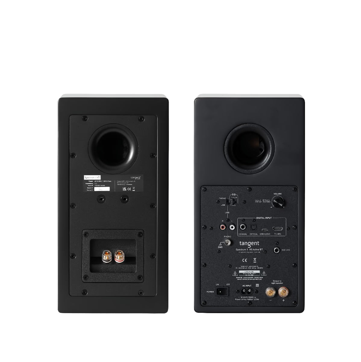 Tangent Spectrum II X5 czarny — widok z góry, kompaktowe wymiary 166x322x205mm | SounDemo